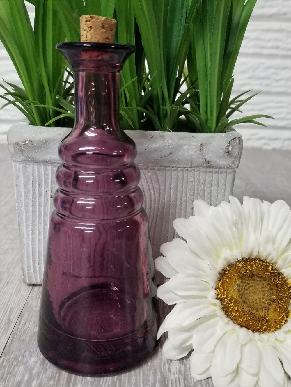 Purple Art Glass Bud Vase